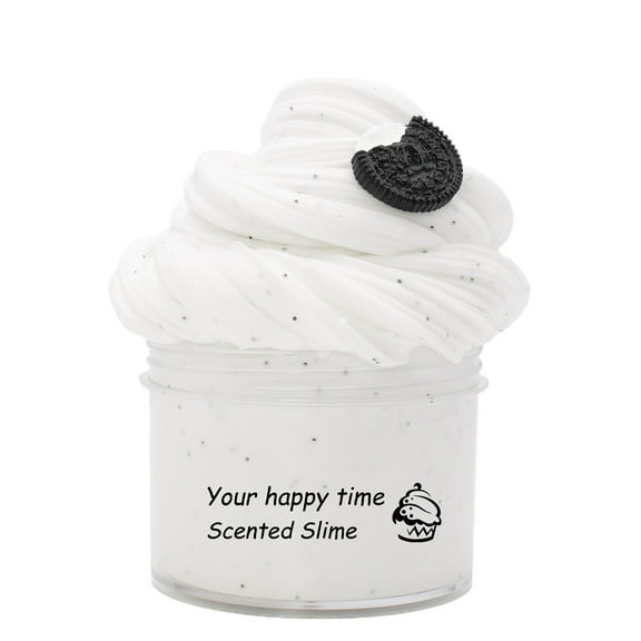 Qonioi 70ml Furry Cloud Butters Slime Toy, Non Settling Stretchy Clay with DIY Noodles Accessories, Creative Crafts Sensory Play