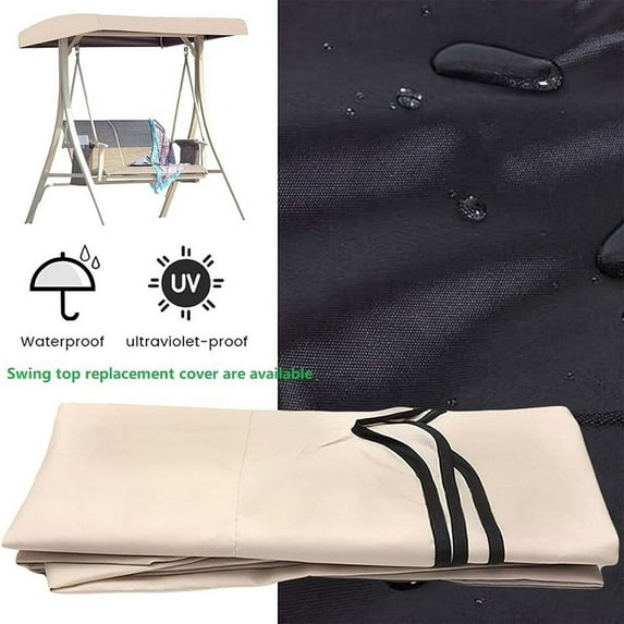 Qonioi 84x48x9 Inch Swing Chair Cover, Heavy Duty Ripstop Weatherproof Protector, Outdoor Patio Furniture Cover, Garden Seat Shelter