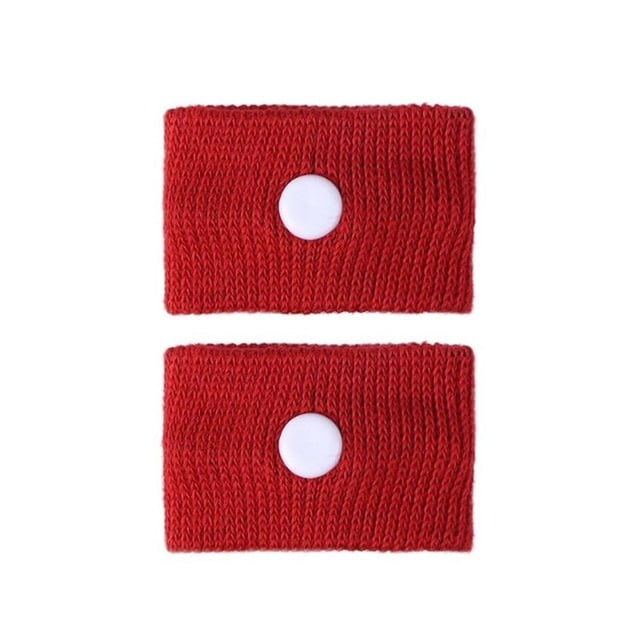 Qonioi Acupressure Motion Sickness Wristband, Travel Morning Sickness Relief for Car Sea Plane, Reusable Anti Nausea Wrist Bands for Adults Kids Pregnancy