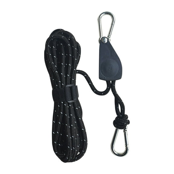 Qonioi Adjustable Camping Guy Line, Portable Windproof Rope Tensioner with Reflective Cord, Tent Rope, Camping Cord
