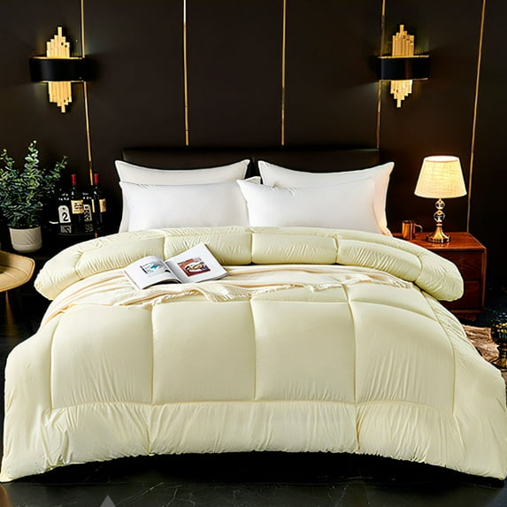 Qonioi All Season Down Quilt, Lightweight Machine Washable Bed Quilt 59x79 Inches, Comforter, Bedspread