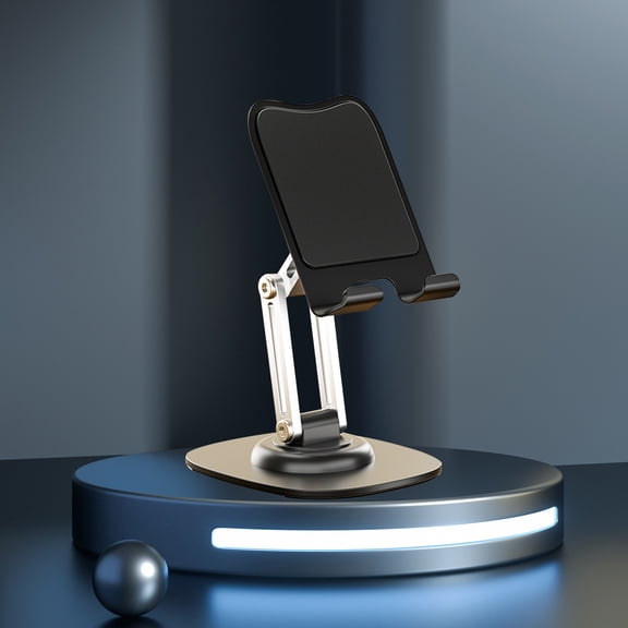 Qonioi Aluminum Alloy Tablet Car Mount, Adjustable Magnetic Phone Holder for Car Dashboard, Qonioi Multifunctional Rotating Desktop Stand, Portable Lazy Bracket for Watching Videos in Car Office
