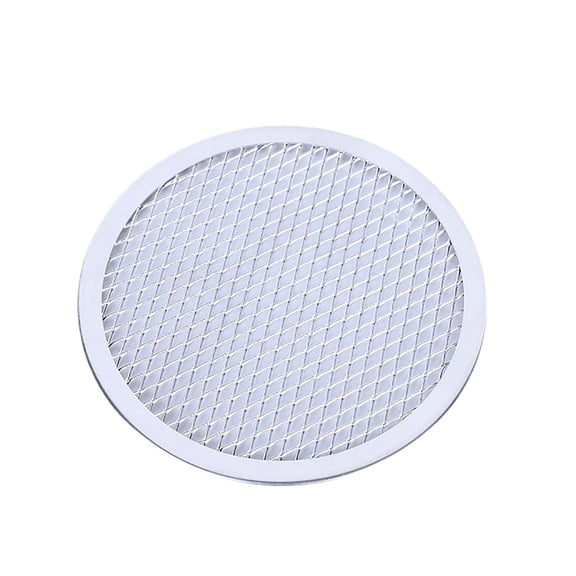 Qonioi Aluminum Pizza Pan, Thickened Mesh Pizza Circle for Crispy Crust, Professional Pizza Mesh Tool for Even Baking, Commercial Grade Grill Baking Pan for Home Kitchen and Pizzerias