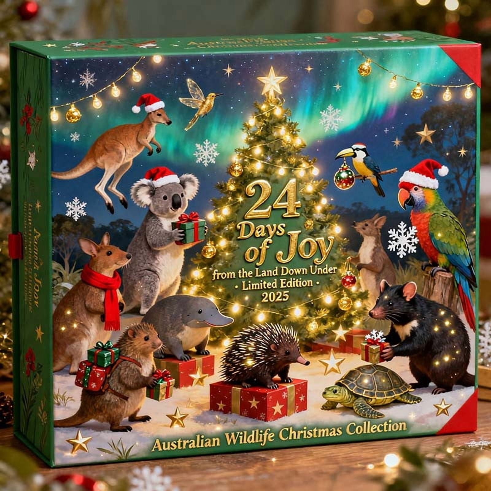 Qonioi Australian Wildlife Advent Calendar 2025, 24 Days Christmas ...