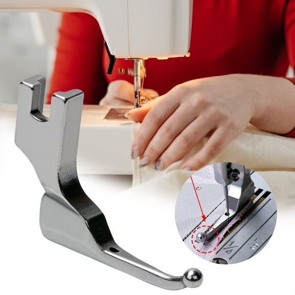 Qonioi Bead-Free Sewing Presser Foot, Fixed Foot for Wedding Dress Fashion Fabric, No-Baste Beading Foot, Sewing Machine Presser Foot