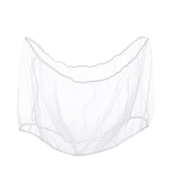 Qonioi Bird Cage Catcher Net, Stretchy Nylon Mesh Cover for Parrot Cage, Scatter Guard Skirt, Aviary Cage Liner