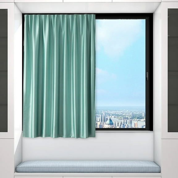 Qonioi Blackout Window Film, Light Blocking Noise Reducing Self-Adhesive Curtain Shade, No Drill Heat Insulation Soundproofing Window Cover for Bedroom Glass Door