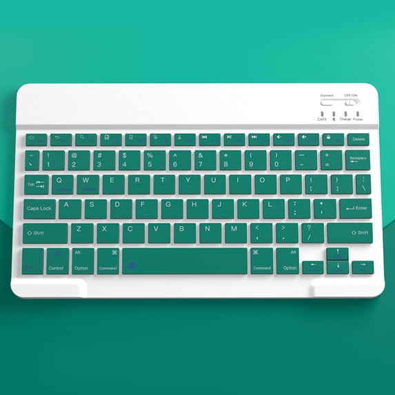 Qonioi Bluetooth Keyboard and Mouse Combo, Portable Wireless BT Keyboard Mouse Set for PC Tablet Laptop, Ultra-Thin Rechargeable Keyboard with Multi-Device Bluetooth 3.0 Connectivity