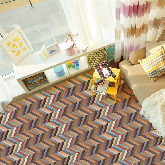 Qonioi Brick Effect Wallpaper, Self-Adhesive PVC Wall Sticker for Home Decor, Removable Peel and Stick Wallpaper for Kitchen Bathroom Tile Glass Door Window