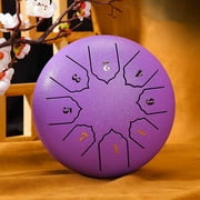 Qonioi Buddha Steel Tongue Drum, 8-inch Mini Handpan Drum with 6 Tones for Meditation Yoga, Hand Drums, Musical Instruments