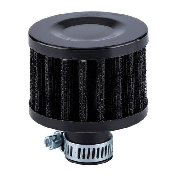 Qonioi Carbon Fibre Mini Breather Filter, 12mm Crankcase Oil Filter for Engine Systems, Performance Upgrade Air Filter
