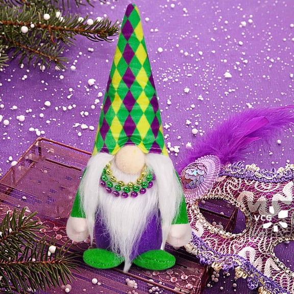 Qonioi Carnival Faceless Doll Decoration, Festive Gnome Ornament with Rudolf Character, Whimsical Polyester Fiber Doll for Home Office Party Holiday Decor