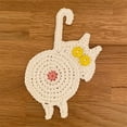 thumbnail image 1 of Qonioi Cat Butt Beverage Coaster, Funny Woven Cup Mat with Absorbent Padding, Novelty Drink Pad, Feline Themed Coaster, 1 of 4
