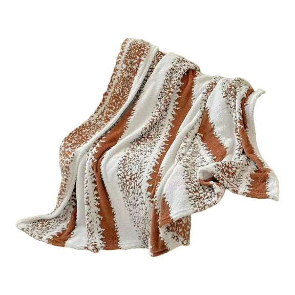 Qonioi Cationic Soft Cloud Blanket, Two-Tone Throw for Home Travel, Cozy Blanket, Travel Wrap