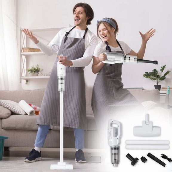Qonioi Cordless Stick Vacuum Cleaner, 20000Pa Powerful Suction for Pet Hair and Hardwood Floors, 30 Mins Runtime Lightweight Handheld Vacuum for Home Carpet Office
