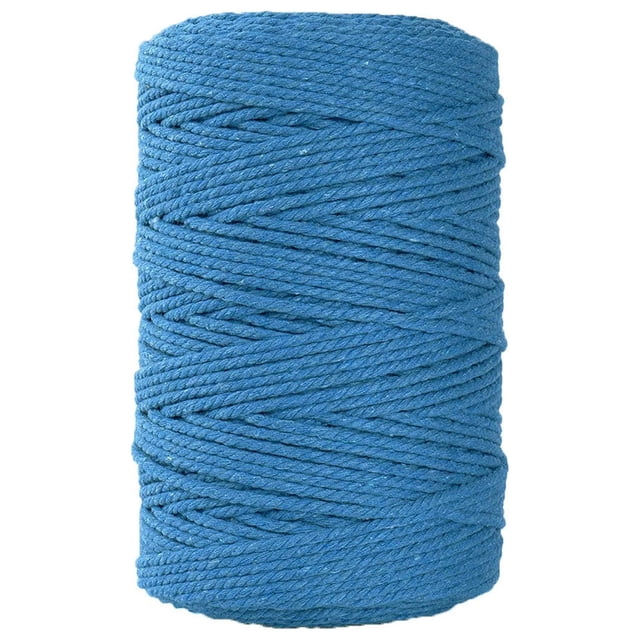 Qonioi Macrame Cord, 3mm x 100m Yarn for DIY Crafts, Decorative Warp Rope for Knitting and Wall Hangings, Multi-Purpose Craft String for Jewelry, Gardening, and Home Decorations