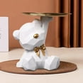 thumbnail image 1 of Qonioi Decorative Bear Shape Tray, Multifunctional Home Decor with Storage Compartment, Tabletop Organizer, Ornamental Tray, 1 of 5