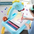 thumbnail image 1 of Qonioi Dinosaur Style Projector Drawing Desk, Light Music Learning Toy with Drawing and Pens, KidsArt Projector, Educational Drawing Set, 1 of 7