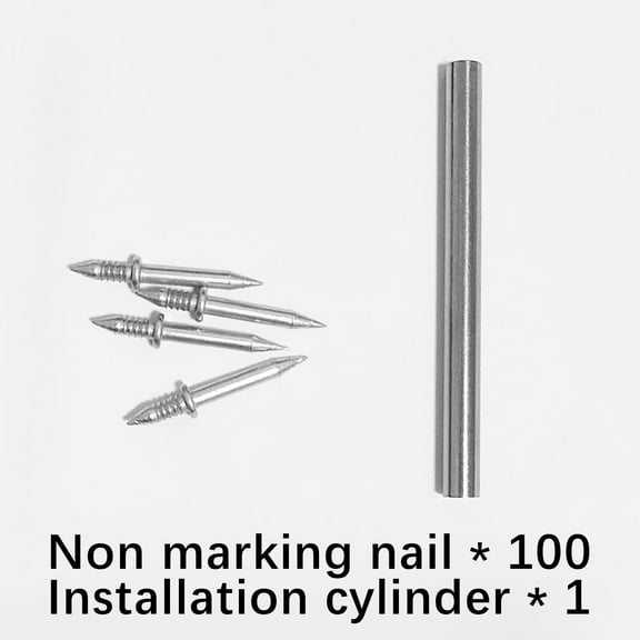 Qonioi Double-Head Skirting Nail Set, Seamless Installation Hardware for Baseboards, Invisible Fastener Kit, Wall Trim Nails