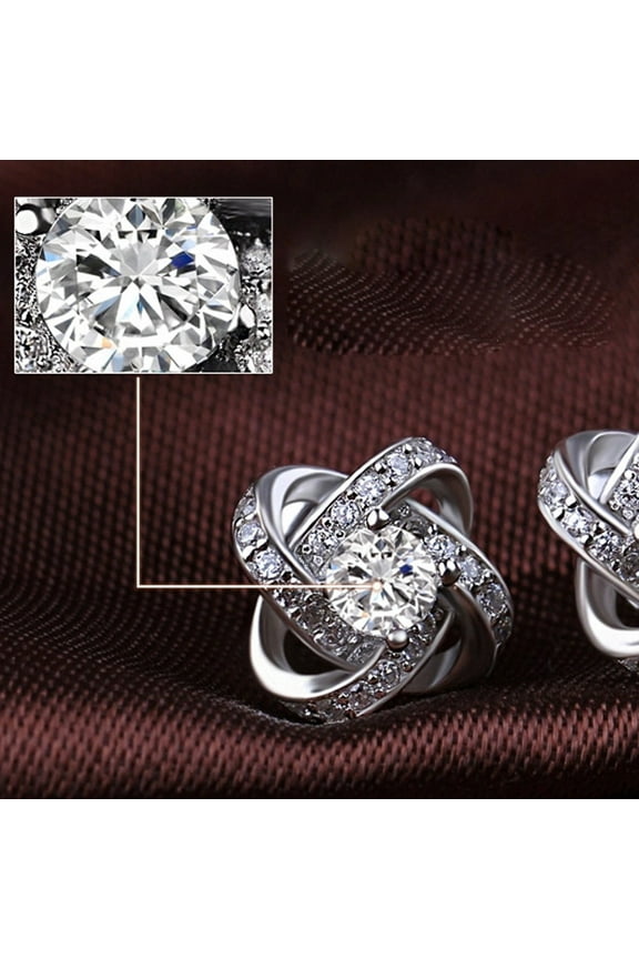 Fashion Stud Earrings, Zircon Star Earrings for Women, Classic Vintage Romantic Jewelry for Daily Wear Wedding Party