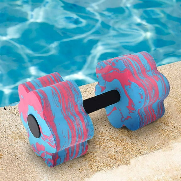 Qonioi Floating Water Dumbbell, Barbell Shaped Resistance Fitness Equipment, Swimming Pool Exercise Tool, Aquatic Workout Aid