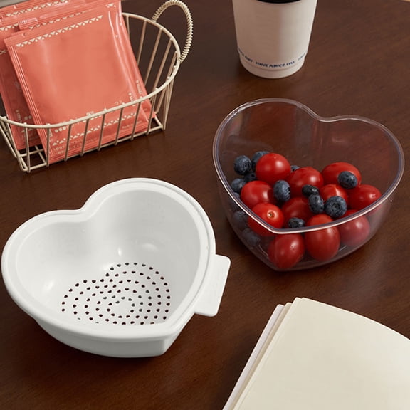 Qonioi Fruit Basket, Double Layer Drainage Plastic Fruit Basket with Fine Mesh, Kitchen Storage for Rinsing Vegetables Fruits in Sink