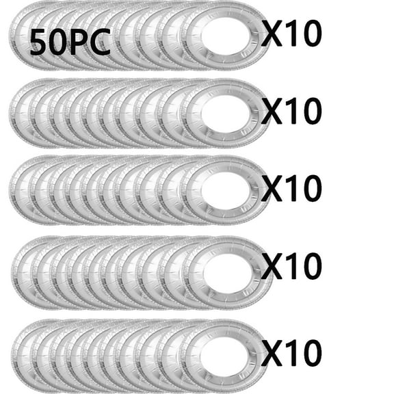 Qonioi Gas Stove Protection Pads, Circular Thickened Oil Proof Aluminum Foil Covers, Heat Resistant Burner Liners, Kitchen Stove Savers