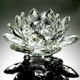 thumbnail image 1 of Qonioi Glass Lotus Paperweight, Crystal Figure Feng Shui Decor for Home Office, Spiritual Ornament Collection, 1 of 2
