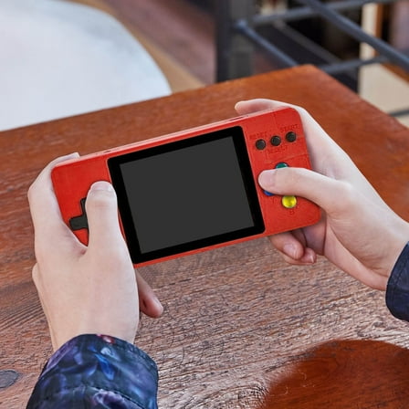 Qonioi Handheld Game Console, Mini Portable Console with 500 Games TV Connection, Rechargeable Gaming Device Classic Games