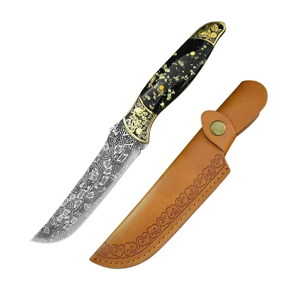 Qonioi High-Hardness Splitting Knife, Compact Camping & Kitchen Multi-Purpose Blade, Portable Meat Cutting Tool, Outdoor Survival Knife