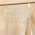 thumbnail image 1 of Qonioi Hooks Behind The Door Hanging Rack, No Hole Clothes Storage Shelves for Bedroom Bathroom, Over The Door Hooks Organizer, 1 of 6