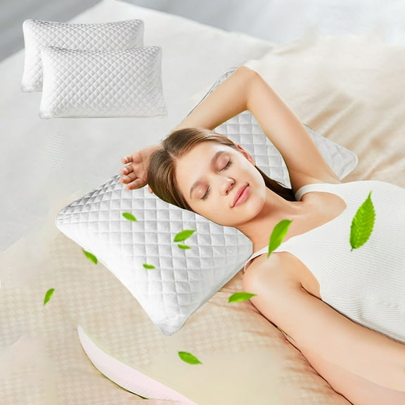 Qonioi Hypoallergenic Pillow Protectors, 2-Pack Breathable Waterproof Pillow Covers for Bedding, Pillow Guards, Mattress Protectors