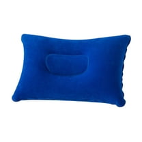 Qonioi Inflatable Pillow for Camping Travel, Flocked Surface Compact Blow Up Cushion, Portable Pillow for Hiking Beach Outdoor Nap