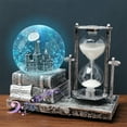 thumbnail image 1 of Qonioi LED Music Crystal Snow Ball with Hourglass, Vintage Tower Christmas Decoration, Desktop Ornament with 7 Songs, 1 of 7