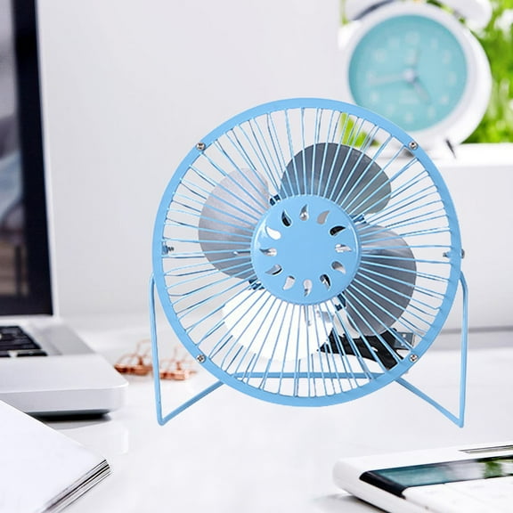 Qonioi Large Cat Ear Desktop Fan, USB Rechargeable Bladeless Cooling Fan, Decorative Table Fan, Personal Fan