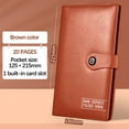 thumbnail image 1 of Qonioi Leather Checkbook Organizer, Bank Deposit Slip Folder for Checks Promissory Notes, Financial Document Wallet with Magnetic Closure for Receipts Statements Passbook, 1 of 7