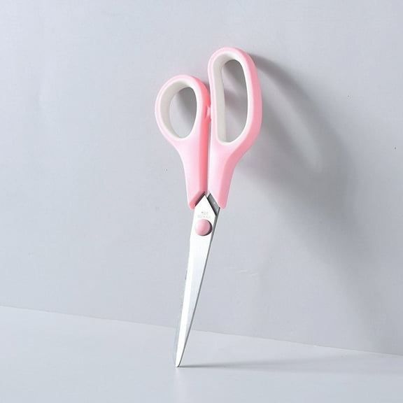Qonioi Macaron Color Scissors, Stainless Steel Blades with Rubber Handles, Colorful Stationery Scissors, Office Cutting Tool