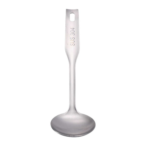 Qonioi Mini Cooking Utensil Set, 304 Stainless Steel Ladle Spoon Turner, Compact Kitchen Tool Set