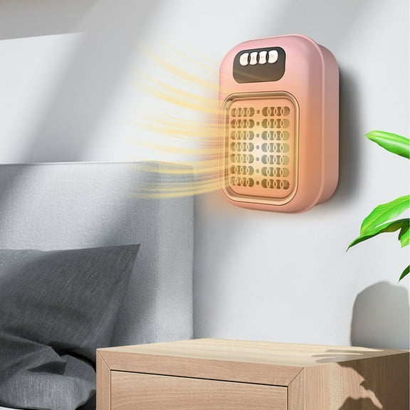 Qonioi Mini Heater, Portable Wall Mounted Heater with Tip-Over Protection, Efficient Ceramic Heating Fan for Office Desk, Silent Personal Space Heater for Small Room Bedroom