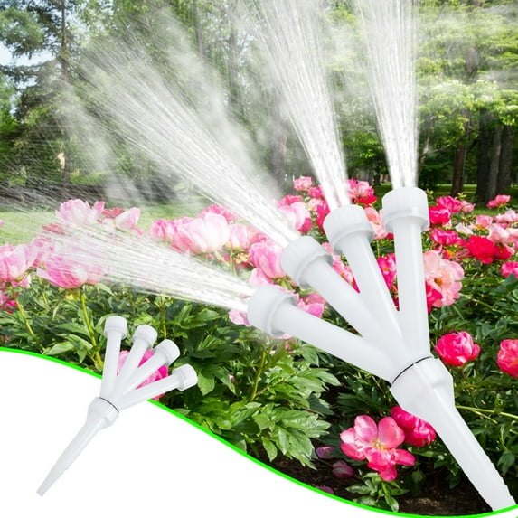 Qonioi Multi-Nozzle Garden Sprayer, Porous Watering Pipe with Adjustable Sprinkler, 31-36cm ABS Spray Nozzle for Vegetable Garden Irrigation