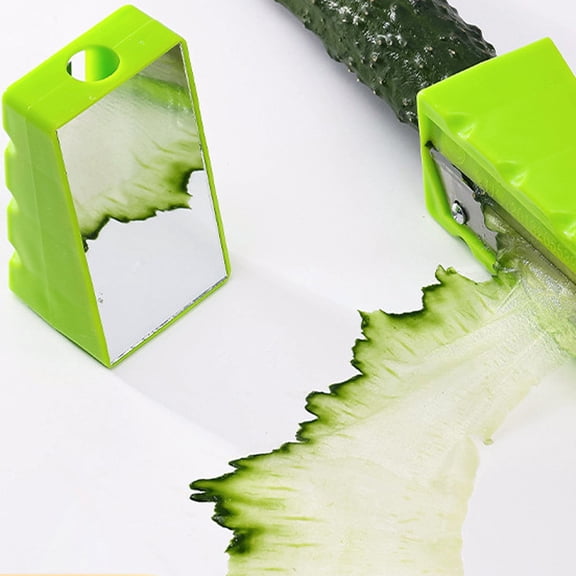 Qonioi Stainless Steel Vegetable Peeler, Rust-Proof Cucumber Carrot Film Slicer, Multifunctional Kitchen Tool for Facial Masks Dish Decorating