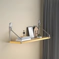 thumbnail image 1 of Qonioi No-Drill Wall Shelf, Damage-Free Adhesive Wall Mounted Shelf for Bedside Living Room, Wall-Mounted Projector Router Bookshelf for Bedroom Study Entryway, 1 of 6