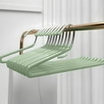 thumbnail image 1 of Qonioi Non-Slip Hanging Trouser Rack, Plastic Non-Marking Clip Hanger for Wardrobe Organization, Multi-Pant Storage Hanger, 1 of 6