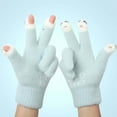 thumbnail image 1 of Qonioi Open Finger Women's Gloves, Thickened Warm Acrylic Gloves with Screen Touch for Cold Weather, Winter Gloves Outdoor Gloves, 1 of 1