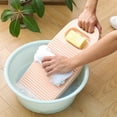 thumbnail image 1 of Qonioi Plastic Washboard, Manual Hand Washing Board for Clothes, ABS Laundry Scrub Board with 3D Pattern, Portable Household Wash Tool for Socks Underwear, 1 of 3
