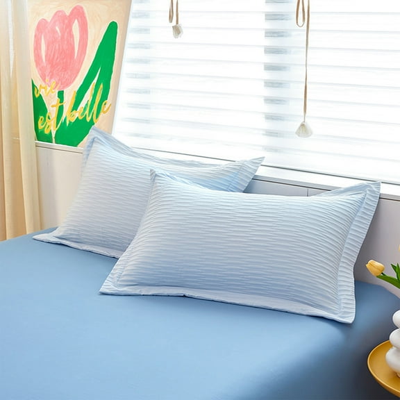 Qonioi Polyester Microfiber Pillowcase, Super Soft Standard Size Pillow Cover, Breathable Pillow Case, Bed Pillowcase