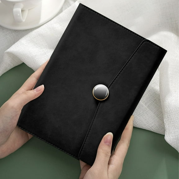 Qonioi Premium Leather Business Notebook, High End Executive Notebook with Magnetic Clasp, Drip Molding Process Office Journal for Professionals and Gifts