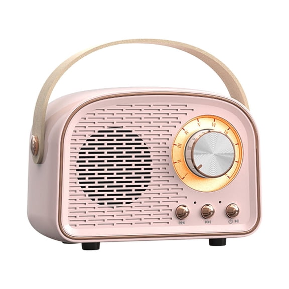 Qonioi Retro Bluetooth Speaker Mini, Wireless Portable with Clear Stereo Sound, FM/USB/SD/AUX Support
