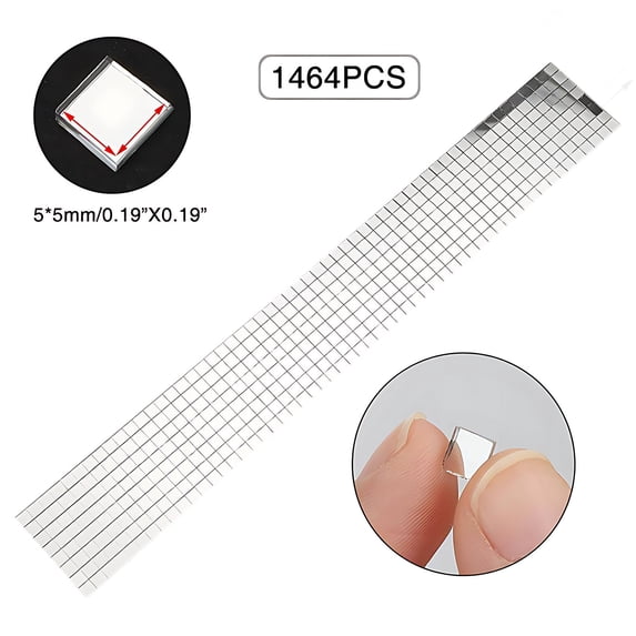 Qonioi Self-Adhesive Glass Mirror Tiles, 1464 Pcs DIY Reflective Stickers for Home Decoration, Removable Wall Window Bathroom Bedroom Craft Mosaic Art Collage