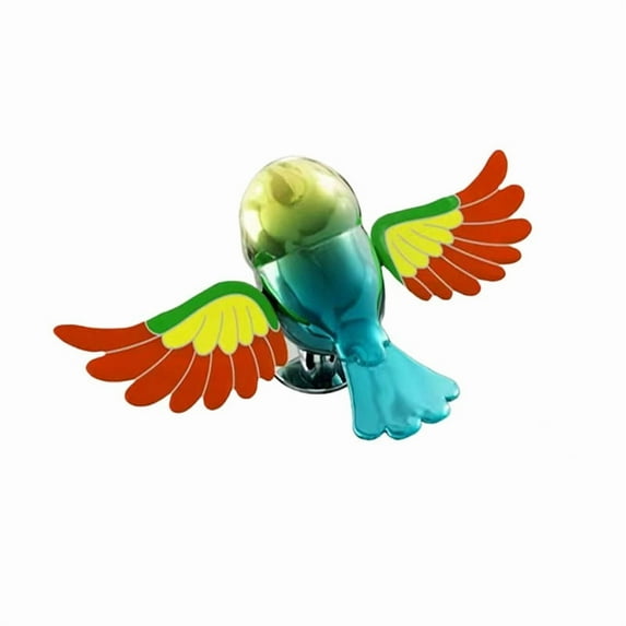 Qonioi Simulated Birds Car Ornament, Flying Bird Decoration for Helmets Rearview Mirrors Vehicle Decor, Car Bird Toy, Auto Accessory